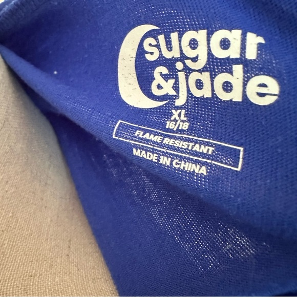 Sugar & Jade Girls Pisces Zodiac Graphic Tee Shirt XL 16/18 Blue Sleepwear Tween - Picture 4 of 4